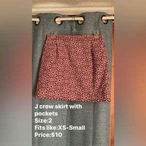 J crew skirt